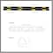 Traffic Kontrol Wheel Stop Parking Block, Rubber, 4" Inch Height, 72" Inch Length, 28 lbs, Yellow TK-PS-6-BKYW-KIT - alternate 3